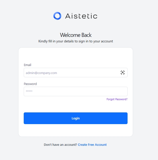 Login Screen